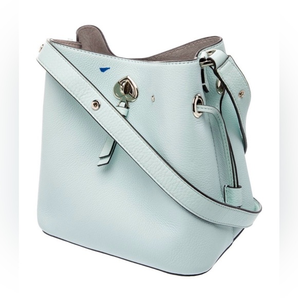 Kate Spade Elegant Light Blue Leather Shoulder Bag - Picture 3 of 7